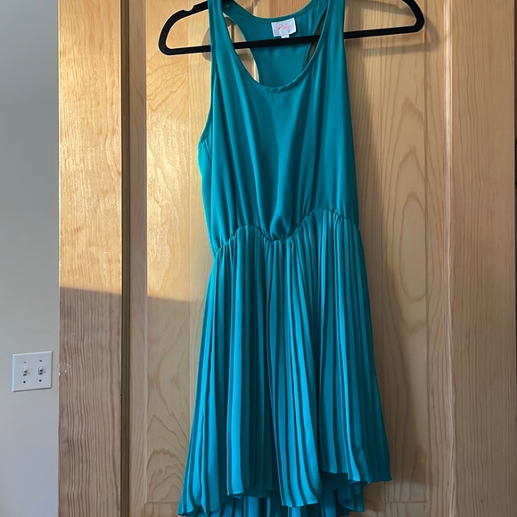 Parker Dresses | Parker Green Pleated Dress | Color: Green | Size: Xs | Jl_Nyc's Closet Parker Dresses | Parker Green Pleated Dress | Color: Green | Size: Xs | Jl_Nyc's Closet